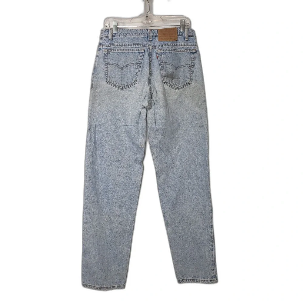 Vintage 90s LEVIS 550 Relaxed Fit Tapered Leg Denim Blue Jeans Mens Size W33 L32